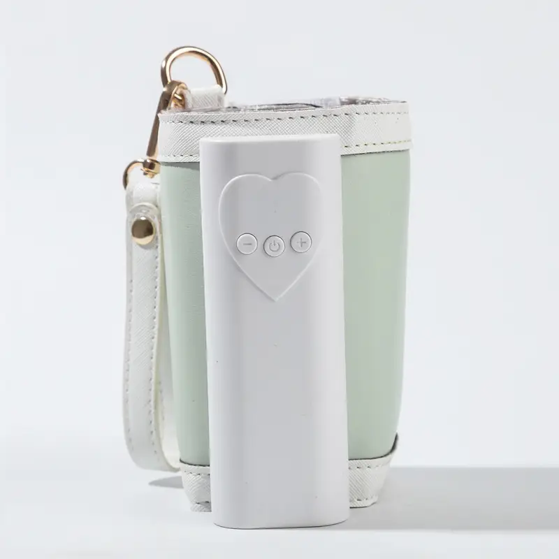 Portable Baby Bottle Milk Warmer - Leather Thermal Cover