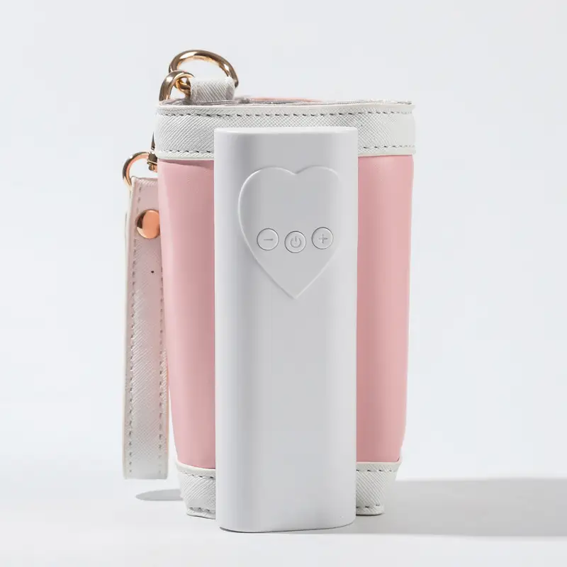 Portable Baby Bottle Milk Warmer - Leather Thermal Cover