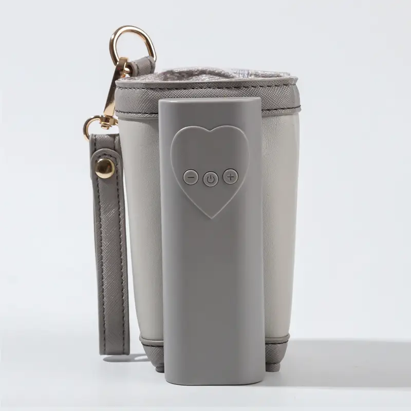 Portable Baby Bottle Milk Warmer - Leather Thermal Cover